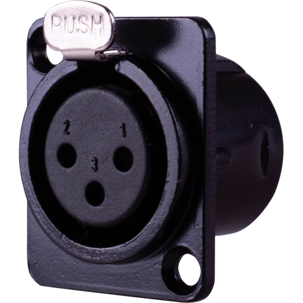 Eagle D-Series Metal 3-Pin Female XLR Connector Plate