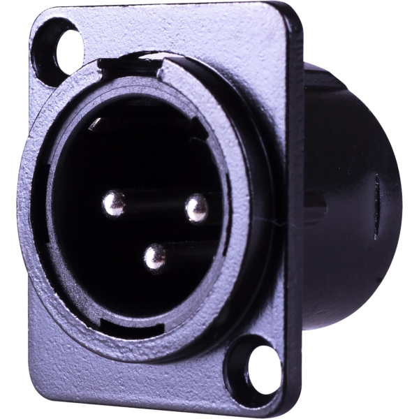 Eagle D-Series Metal 3-Pin Male XLR Connector Plate