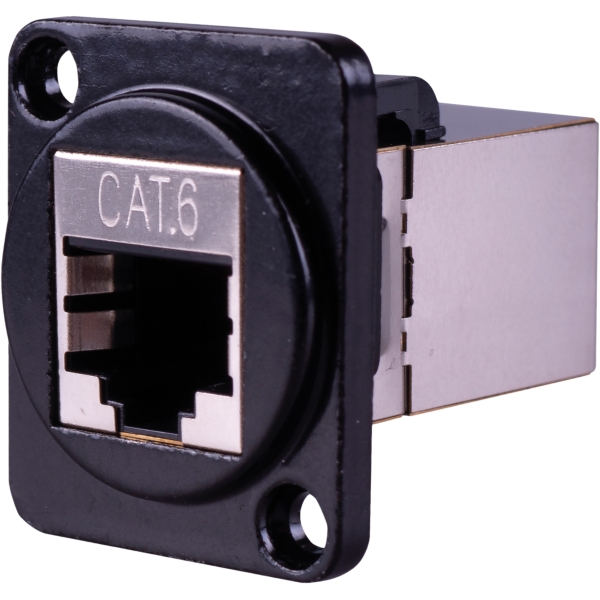 Eagle D-Series Metal CAT6 Shielded Ethernet Feed Through Connector Plate