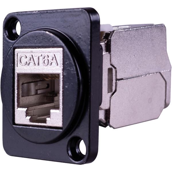 Eagle D-Series Metal CAT6a Shielded Ethernet IDC Connector Plate