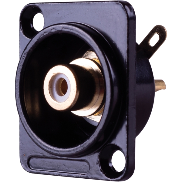 Eagle D-Series Metal Phono Connector Plate - White