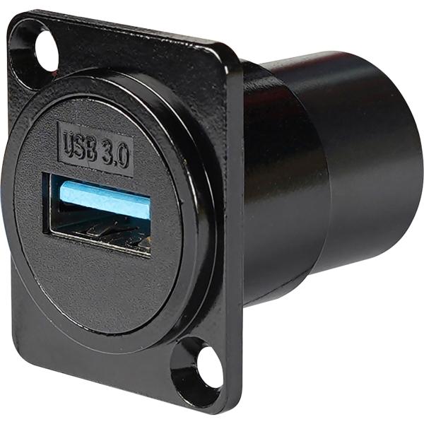 Eagle D-Series Metal USB 3 Horizontal Feed Through Connector Plate