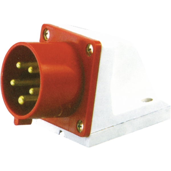 Eagle 32A 400V 3P+N+E Angled Wall Mount Inlet