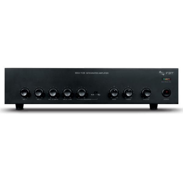 FBT MXA 1120 Integrated Mixer Amplifier, 120W @ 8 Ohms or 50V / 70V / 100V Line