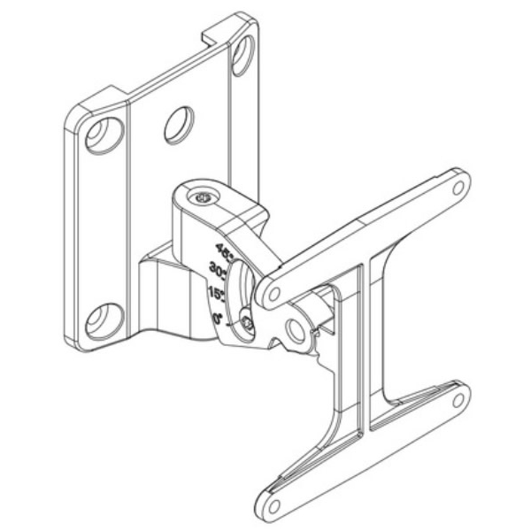 FBT WM-68 Directional wall mount for Canto 8 and Keiron 8 Speakers - White