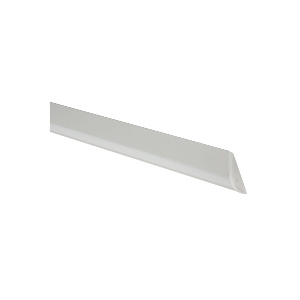 Fluxia AL1-B5712 Aluminium LED Tape Profile, Raised Bar 1 metre with Frosted Diffuser