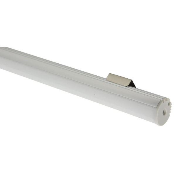 Fluxia AL1-R2020 Aluminium LED Tape Profile, 1 metre Tube Batten