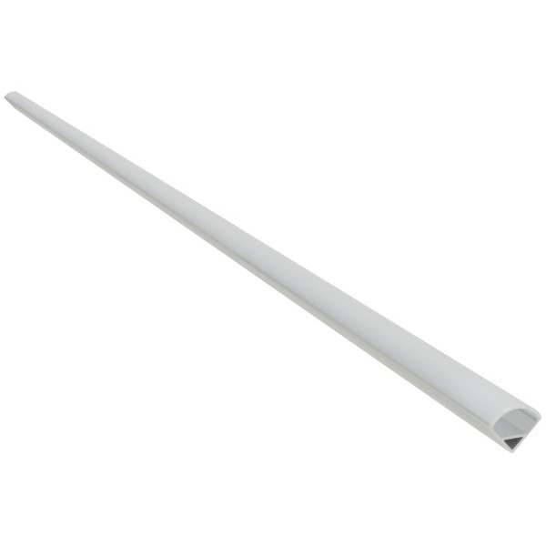 Fluxia AL2-A1616 Aluminium LED Tape Profile, 2 metre with Frosted 90 Degree Arc Diffuser