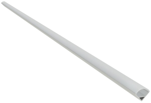 Fluxia AL2-A1616 Aluminium LED Tape Profile, 2 metre with Frosted 90 Degree Arc Diffuser