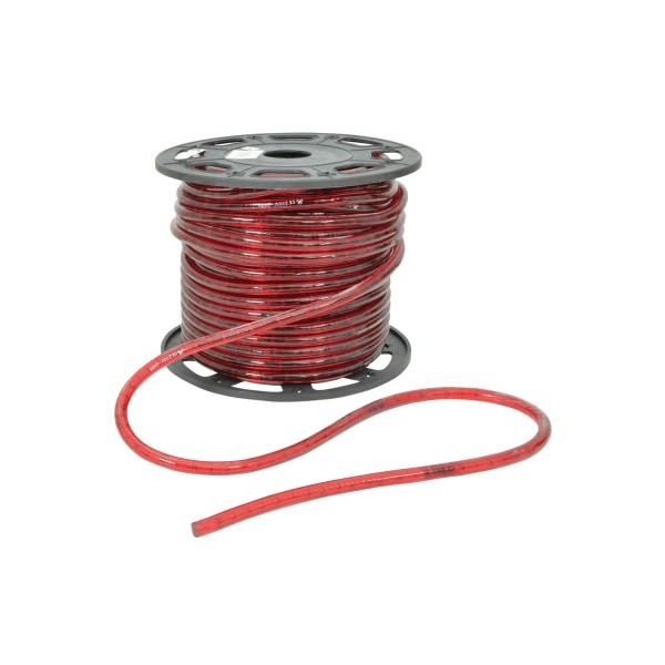 Fluxia Red Dimmable Rope Light, IP44, 45 metre reel
