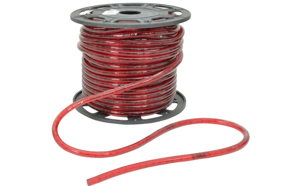 Fluxia Red Dimmable Rope Light, IP44, 45 metre reel