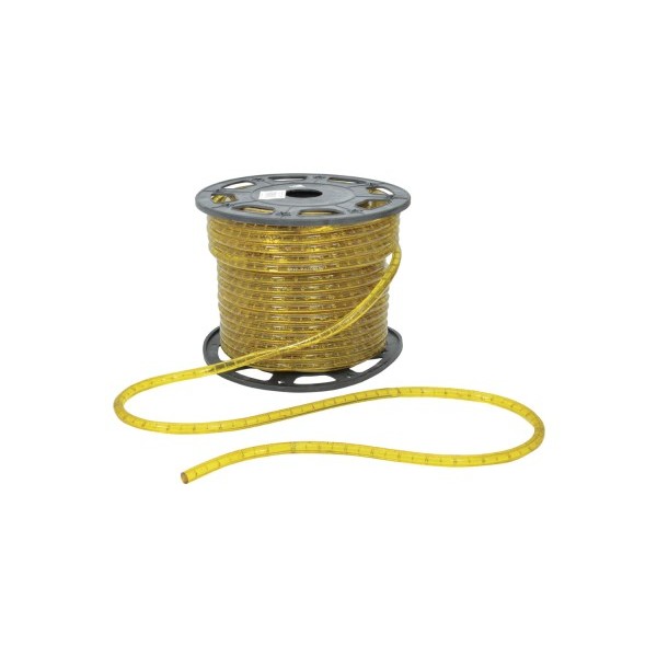 Fluxia Yellow Dimmable Rope Light, IP44, 45 metre reel
