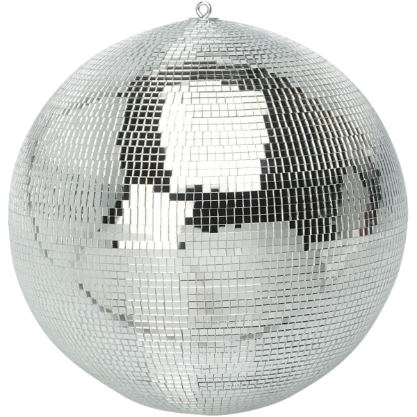 FXLab Silver Mirror Ball with Dual Hanging Points, 12mm facets - 400mm
