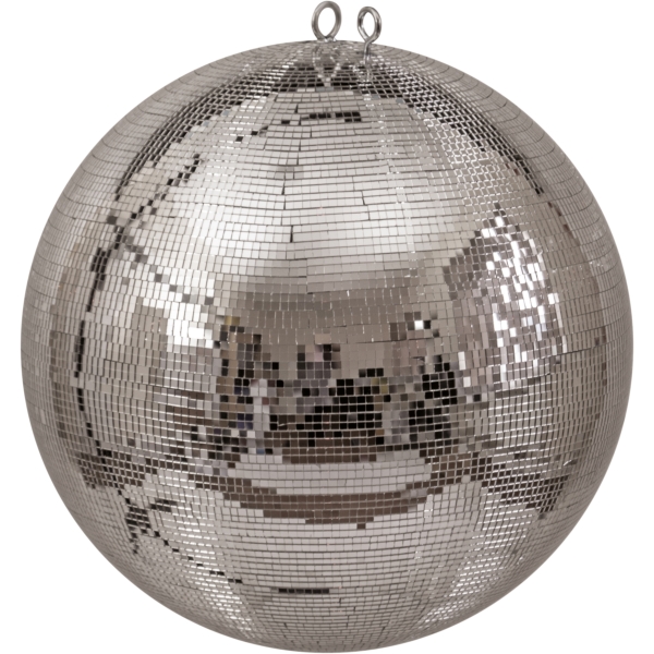 FXLab Silver Mirror Ball with Dual Hanging Points, 5mm facets - 400mm