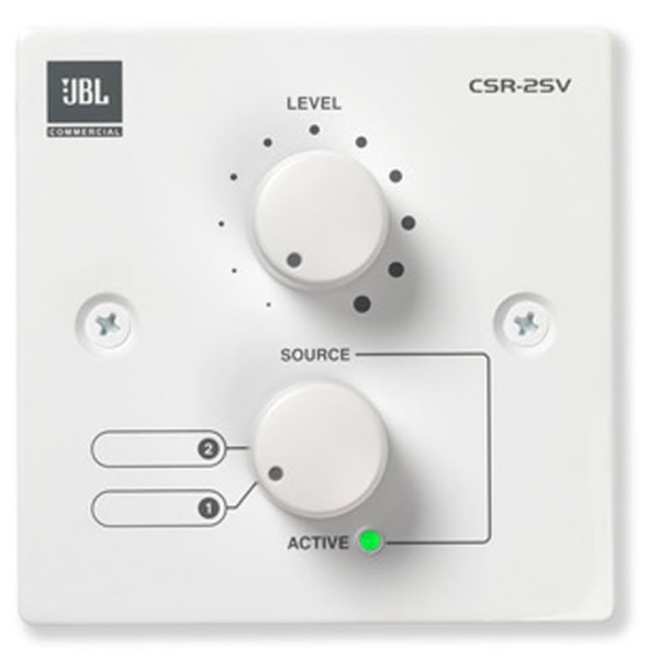JBL CSR-2SV Remote Volume and 2 Source Selector for JBL CS Mixers/Amplifiers - White