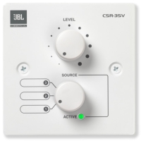 JBL CSR-3SV Remote Volume and 3 Source Selector for JBL CS Mixers/Amplifiers - White JBL CSR-3SV Remote Volume and 3 Source Selector for JBL CS Mixers/Amplifiers - White