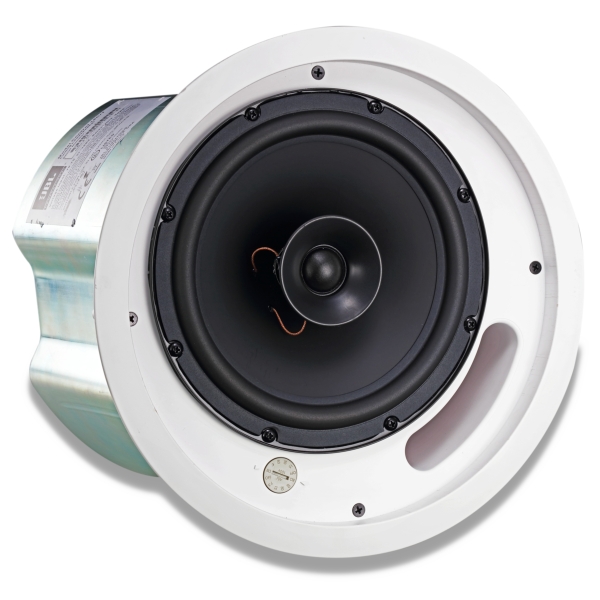 JBL Control 18C/T 8-Inch Two-Way Coaxial Ceiling Speaker, 90W @ 8 Ohms or 70V/100V Line - White