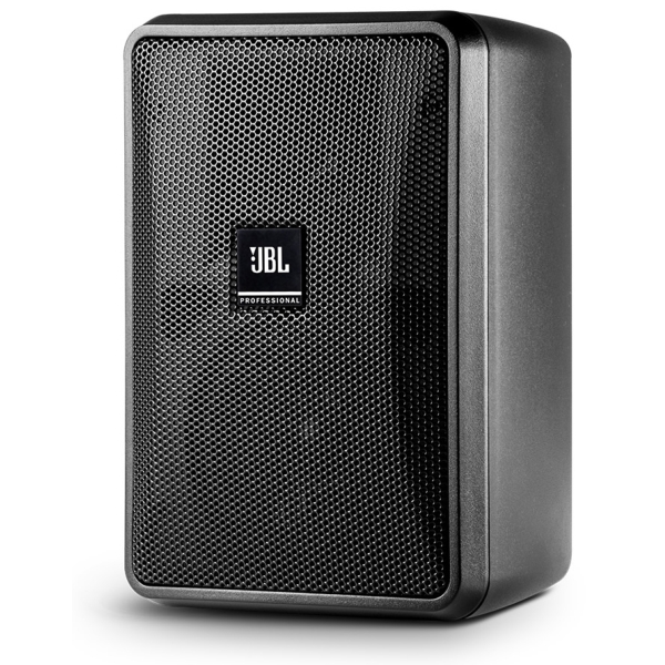 JBL Control 23-1L 3-Inch 2-Way Compact Indoor/Outdoor Speaker (Pair), 50W @ 8 Ohms - IP44, Black