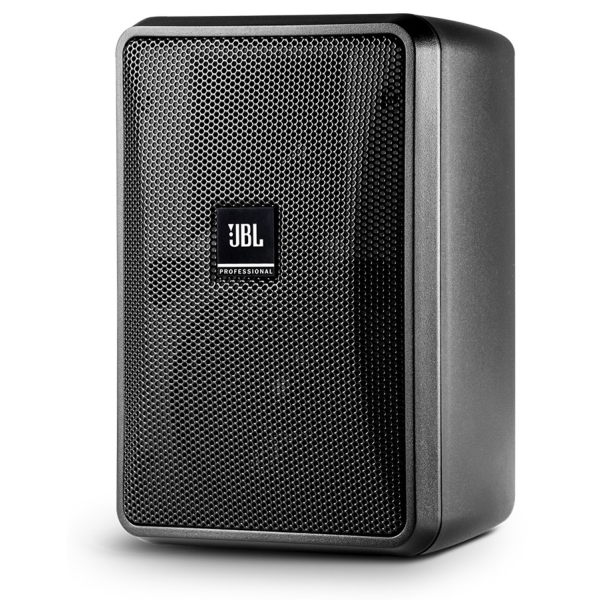 JBL Control 23-1 3-Inch 2-Way Compact Indoor/Outdoor Speaker (Pair), 50W @ 8 Ohms or 70V/100V Line - IP44, Black