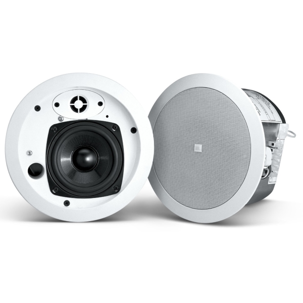 JBL Control 24CT Micro Plus 4.5-Inch 2-Way Ceiling Speaker (Pair), 25W @ 70V or 100V Line