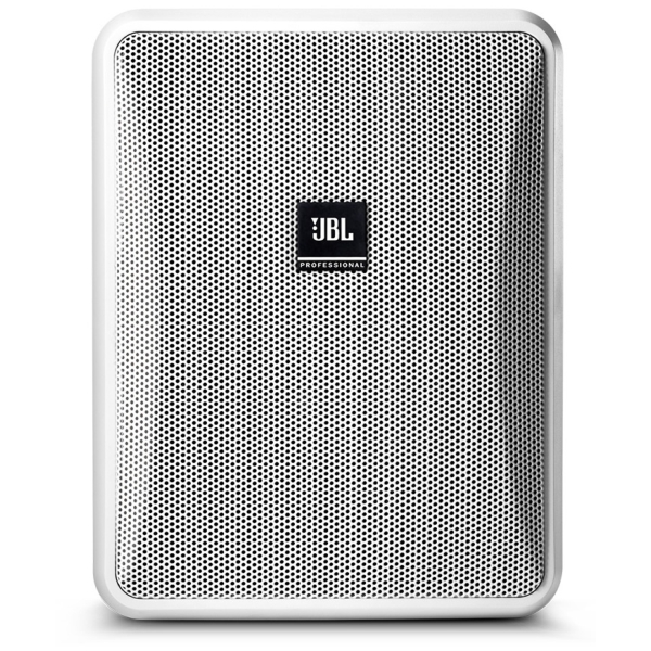 JBL Control 25-1 (Pair) 5.25-Inch 2-Way Compact Indoor/Outdoor Speaker, 100W @ 8 Ohms or 70V/100V Line - IP44, White