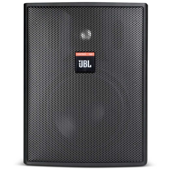 JBL Control 25AV 5.25-Inch 2-Way Compact Indoor/Outdoor Speaker (Pair), 100W @ 8 Ohms or 70V/100V Line - IP-X4, Black
