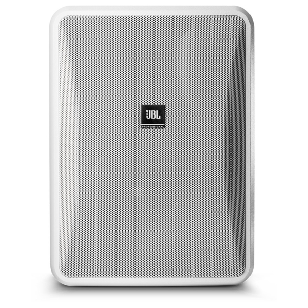 JBL Control 28-1 8-Inch 2-Way High Output Indoor/Outdoor Speaker (Pair), 120W @ 8 Ohms or 70V/100V Line - IP44, White