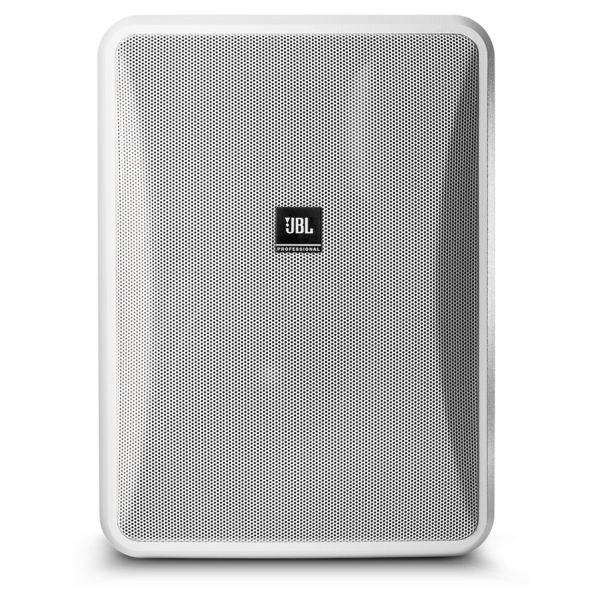 JBL Control 28-1L 8-Inch 2-Way High Output Indoor/Outdoor Speaker (Pair), 120W @ 8 Ohms - IP44, White