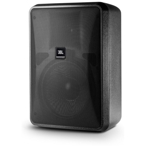 JBL Control 28-1 8-Inch 2-Way High Output Indoor/Outdoor Speaker (Pair), 120W @ 8 Ohms or 70V/100V Line - IP44, Black