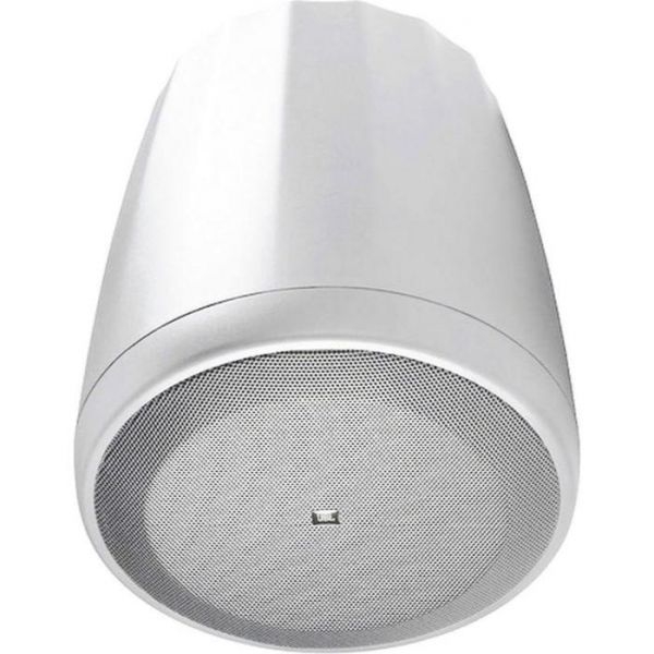 JBL Control 64P/T-WH (Pair) 4-Inch Compact Full-Range Pendant Speaker, 100W @ 8 Ohms or 70V/100V Line - White