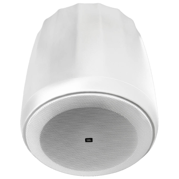 JBL Control 67HC/T-WH (Pair) 6.5-Inch 2-Way Narrow Coverage High Ceiling Pendant Speaker, 75W @ 8 Ohms or 70V/100V Line - White