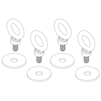 JBL EBK4 M10-20 Universal M10 Eyebolt Kit