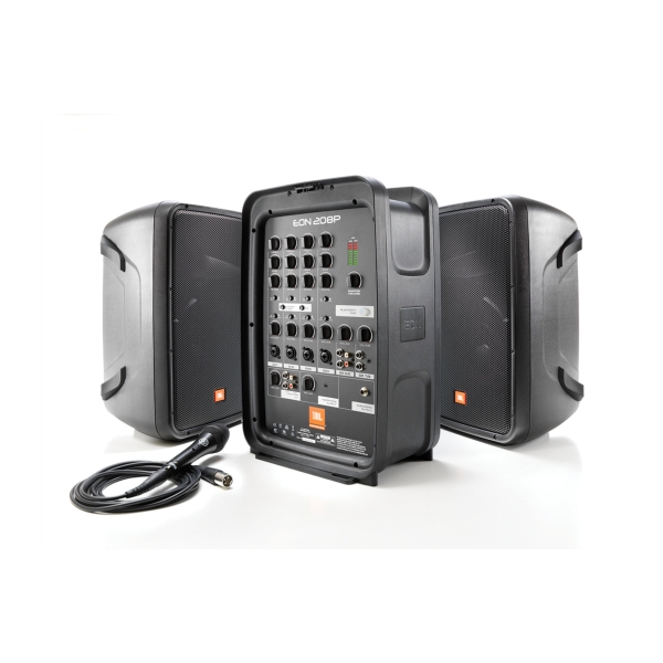 JBL EON208P 8-Inch Packaged PA System with 8-Channel Intergrated Mixer