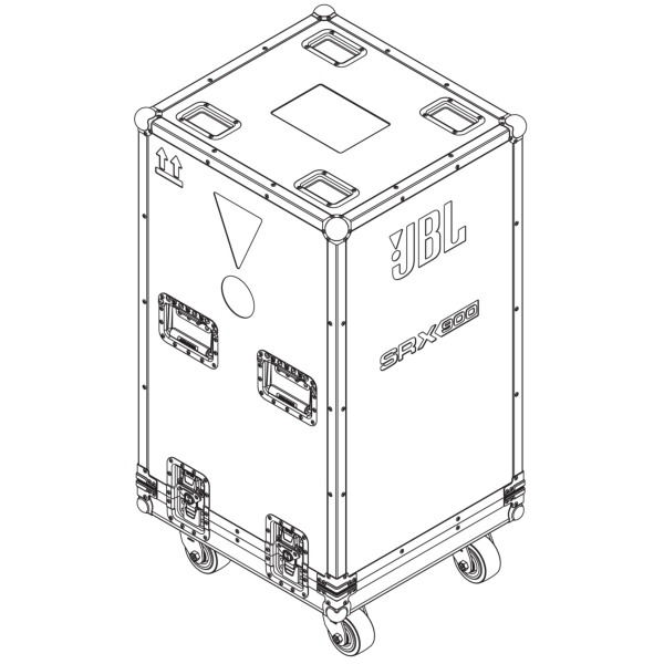 JBL SRX906LA CASE Flight Case for 4x JBL SRX906LA Speakers