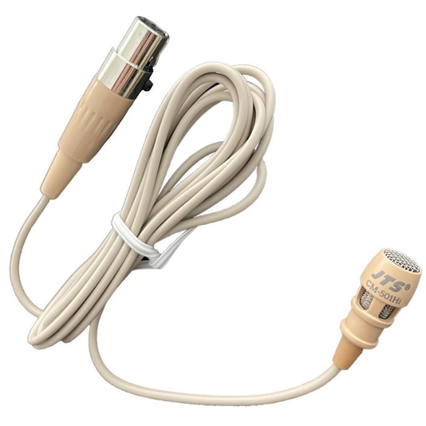 JTS CM-501HI High Sensitivity Condenser Lavalier Microphone - Beige
