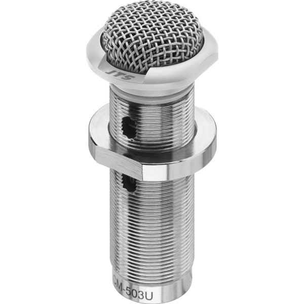 JTS CM-503NB Low Profile Uni-Directional Boundary Microphone - White