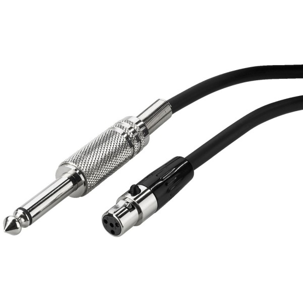 JTS GC-100 4-Pin Mini XLR to 6.3mm Jack Cable - 100cm