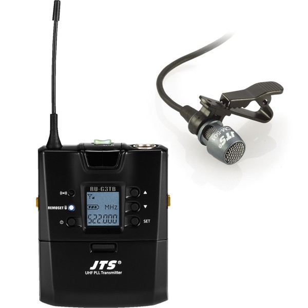 JTS RU-G3TB Body Pack Transmitter with JTS CM-501 Microphone - Channel 38
