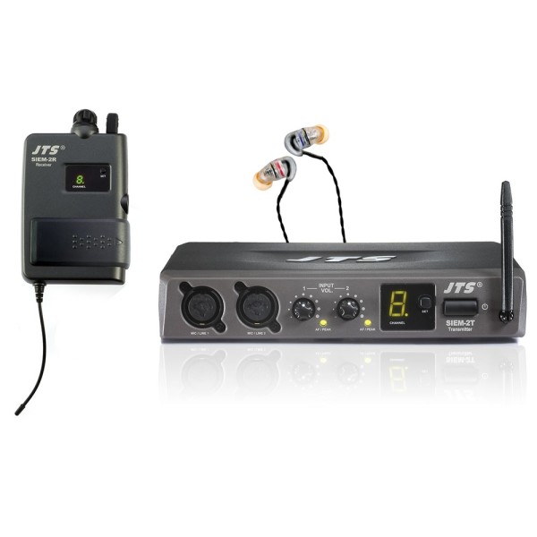 JTS SIEM-2 In Ear Monitoring Complete System, SIEM-2T, SIEM-2R & IE1 (Channel 38)