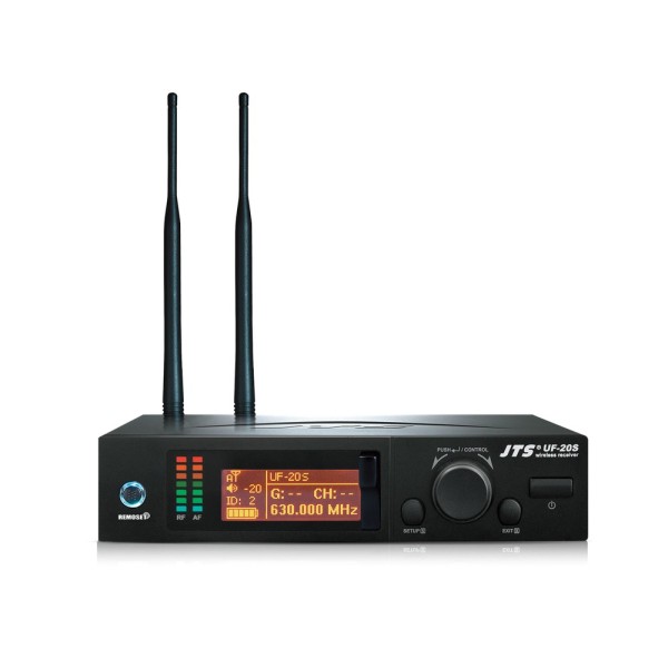 JTS UF-20S Single Channel Wideband True Diversity Receiver - Channel 38