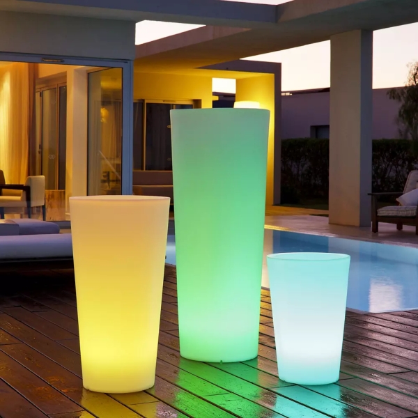 LED Round Pot/Planter - Small