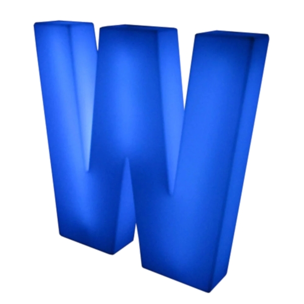 LED Alphabet Letter W