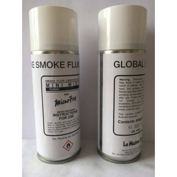 Le Maitre 1911 Global Deluxe Smoke Fluid Canister for Le Maitre Mini Mist and Microfog (Pack of 12)