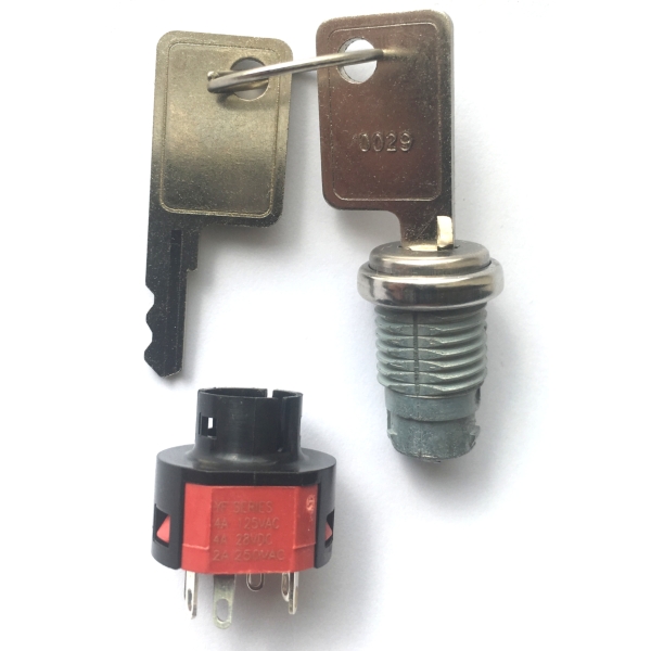 Le Maitre 53142 PyroFlash Replacement Key Switch with 2 Keys