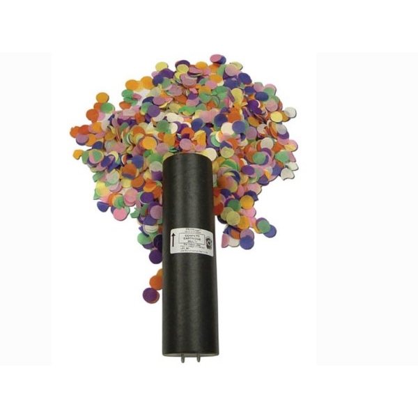 Le Maitre PP502 PyroFlash Confetti Cartridge, 25-30 Feet - Multi Coloured