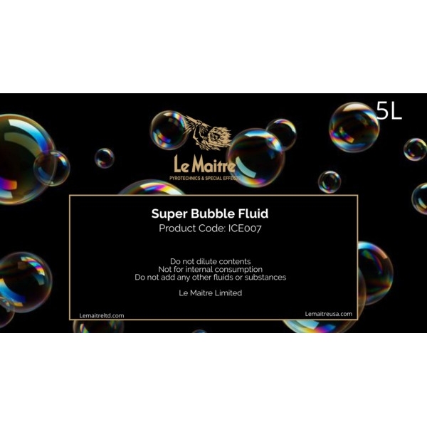 Le Maitre ICE007 Super Bubble Fluid (4x 5 Litre)