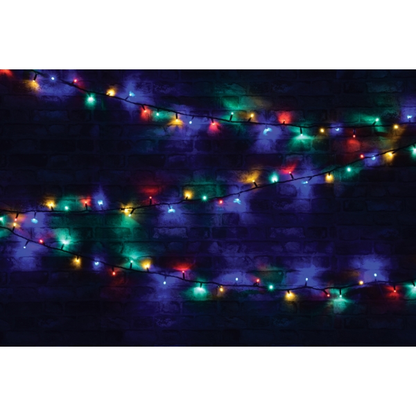 Lyyt 100CON-MC Connectable Outdoor LED String Lights, Multi Coloured