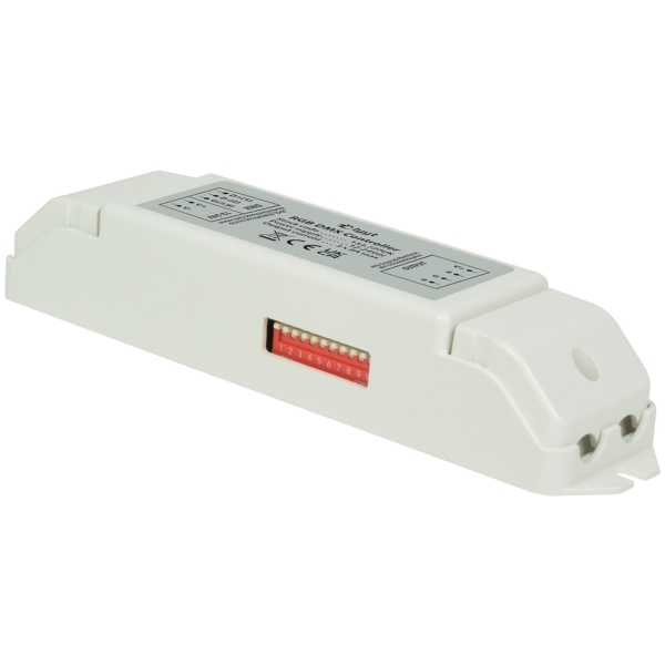 Lyyt 12-24V DMX Controller for RGB LED Tape, 3x 8A