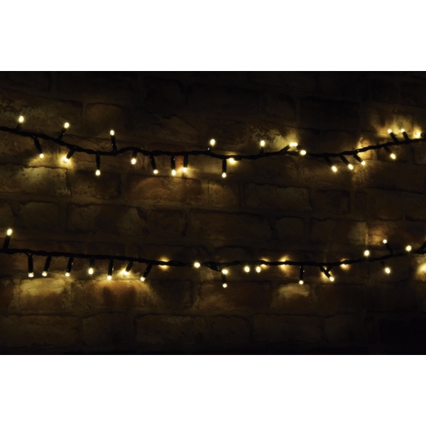 Lyyt 180-COMP-WW Heavy Duty Connectable Outdoor Garland LED String Lights, Warm White
