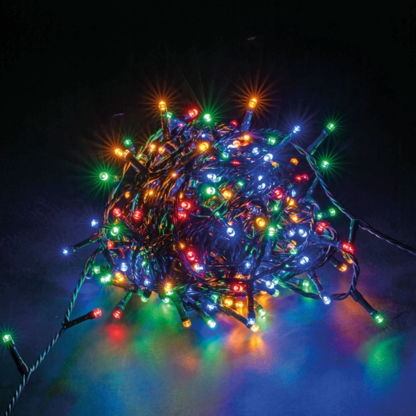 Lyyt 200 Multi-Coloured LED String Light Reel, 10M - IP44